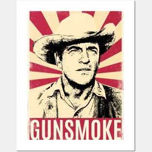 Retro Vintage Gunsmoke // Matt Dillon Posters and Art